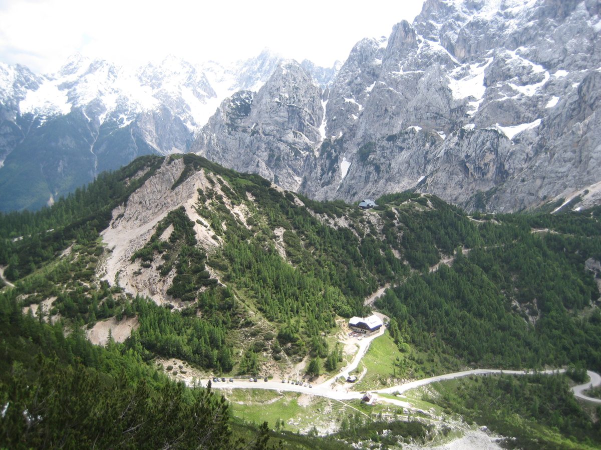 The Vršič Pass, Slovenia